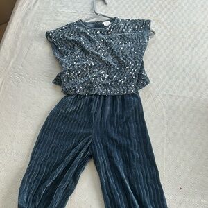 Zara sequin pant suit